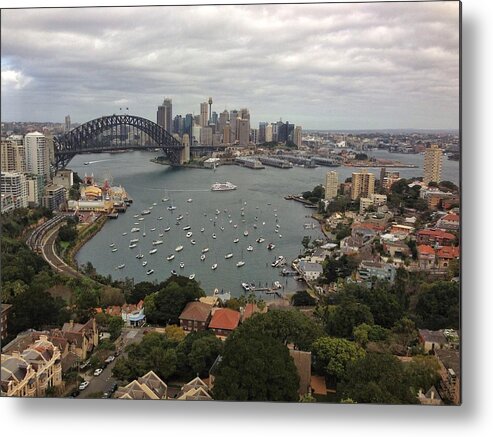 Treetop Metal Print featuring the photograph Sydney Harbour Bridge by Jowena Chua