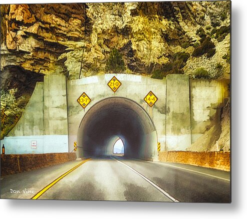  Metal Print featuring the photograph Tahoe Cave Rock Tunnel by Don Vine