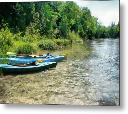 Platte Metal Print featuring the photograph Taking a Break on the Platte by Michelle Calkins