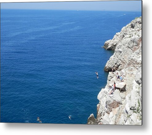 Sea Metal Print featuring the photograph Taking the Plunge by Pema Hou