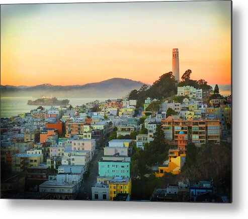 San Francisco Metal Print featuring the photograph Telegraph Hill by Jessica Levant