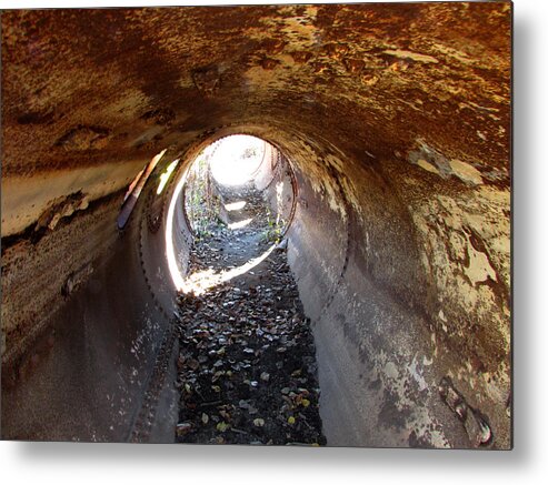 Tunnel Metal Print featuring the photograph Textured Tunnel by Kimberly Mackowski