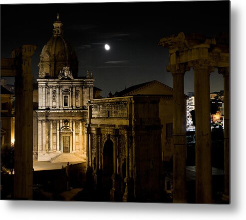 Rome Metal Print featuring the photograph The Arch of Septimius Severus by Weston Westmoreland