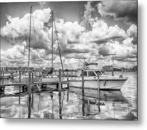 Seascape Photography Metal Print featuring the photograph The Boat by Howard Salmon
