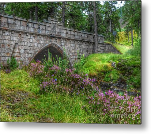 Stone Bridge Metal Print featuring the photograph The Brig O'Dee by Joan-Violet Stretch