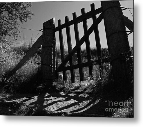 Gate Metal Print featuring the photograph The Gate by Inge Riis McDonald