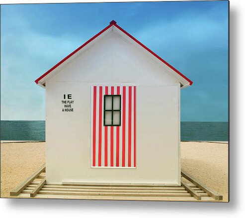 Beach Metal Print featuring the photograph The Play Have A House by Anette Ohlendorf