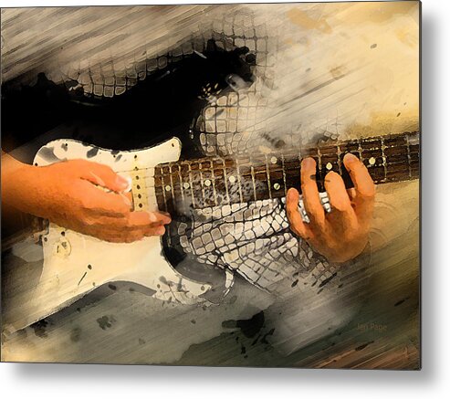 The Player Metal Print featuring the digital art The Player by Jennifer Page