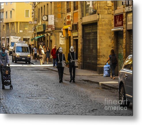  Florence Metal Print featuring the photograph The Polizia by Elizabeth M
