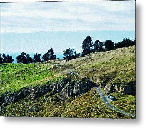 Port Hills Metal Print featuring the photograph The Port Hills by Steve Taylor