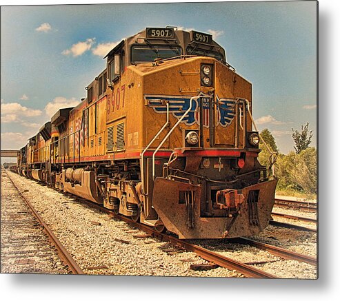 Train Metal Print featuring the photograph The Powerhouse by Wendy J St Christopher