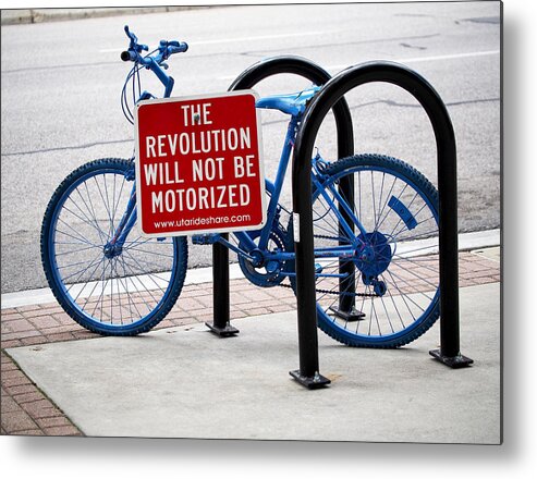 Bicycle Metal Print featuring the photograph The Revolution Will Not Be Motorized by Rona Black