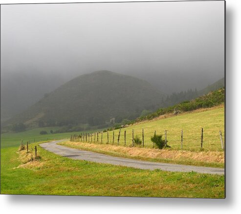 Mist Metal Print featuring the photograph The Road Less Travelled by Mary Ellen Mueller Legault