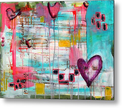 Worship Metal Print featuring the mixed media There You are by Carrie Todd