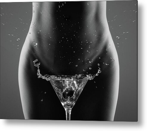 Cherry Metal Print featuring the photograph Therea?s Your Drink, Sir... by Artistname