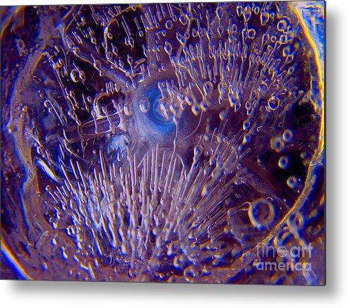 Abstract Art Metal Print featuring the photograph Thirty Two Degrees by Cedric Hampton