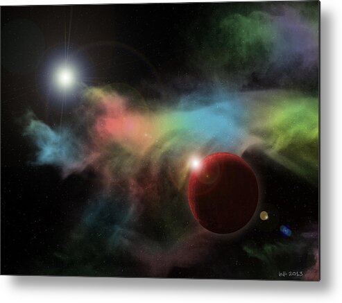 Landscape Metal Print featuring the digital art This is not space by J Carrell Jones