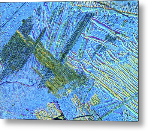 Alloy Metal Print featuring the photograph Titanium-aluminium Alloy by Astrid & Hanns-frieder Michler/science Photo Library