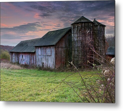 Red Barn Metal Print featuring the photograph Tobin's Barn by John Vose