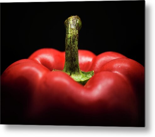 Single Object Metal Print featuring the photograph Top Of Red Capsicum Pepper by Ming Thein / Mingthein.com