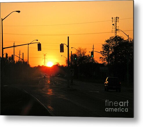 Sunset Metal Print featuring the photograph Toronto - Urban Sunset by Phil Banks