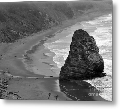 Beach Photographs Metal Print featuring the photograph Towering Rock by Kirt Tisdale