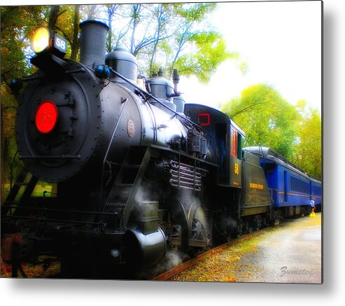 Train Metal Print featuring the photograph Train in Fall by David Zumsteg