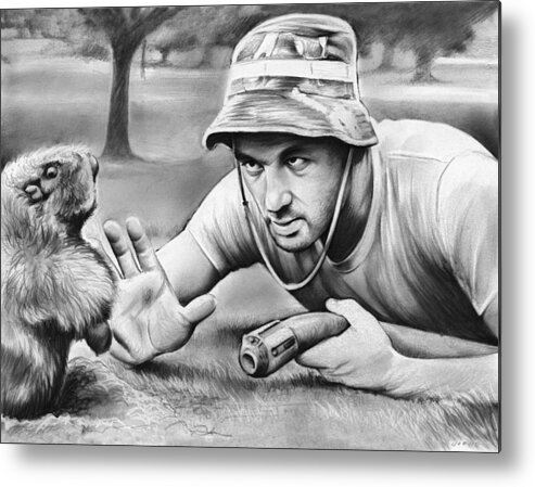 Caddyshack Metal Print featuring the drawing Tribute to Caddyshack by Greg Joens