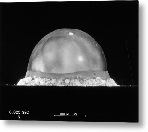 Science Metal Print featuring the photograph Trinity Test, 0.025 Seconds by Science Source