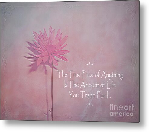 Floral Metal Print featuring the photograph True Price by Adri Turner