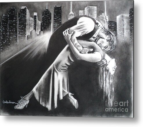 Romance Metal Print featuring the drawing True Romance by Carla Carson