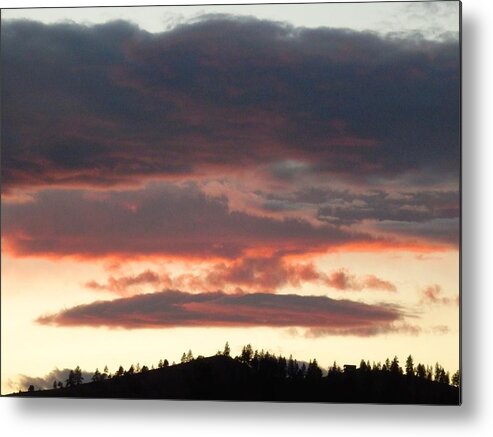 Clouds Metal Print featuring the photograph Unusual Clouds Forming by William McCoy