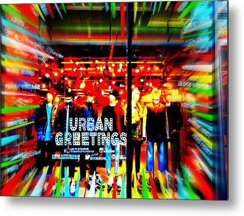 London Metal Print featuring the photograph Urban Greetings in London by Funkpix Photo Hunter