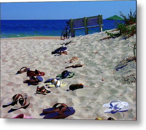Hamptons Metal Print featuring the photograph Vacation in The Hamptons NY by Jacqueline M Lewis