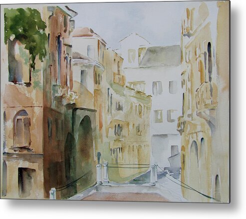 Venice Metal Print featuring the painting Venice Walls by Amanda Amend