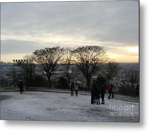 Paris Metal Print featuring the photograph View over Paris by Tiziana Maniezzo