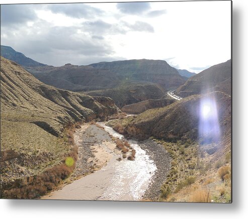 This Is A View Of Virgin River Gorge Metal Print featuring the photograph Virgin River Gorge AZ 2126 by Andrew Chambers