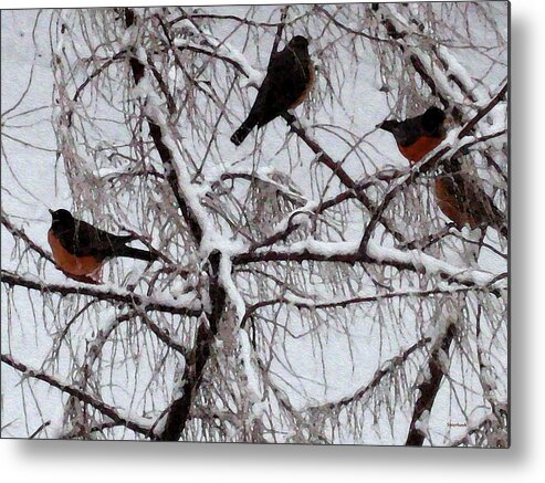 Season Metal Print featuring the photograph Waiting For Spring by Kathy Bassett