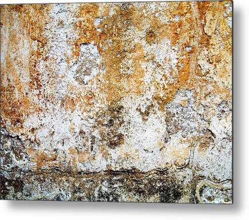 Texture Metal Print featuring the digital art Wall Abstract 4 by Maria Huntley
