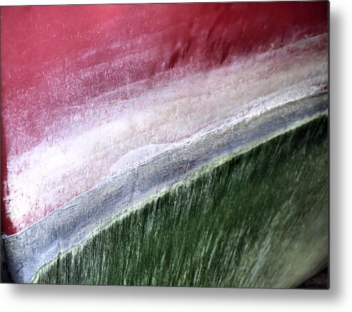 Stripes Metal Print featuring the photograph Watermelon Colors by Janice Drew