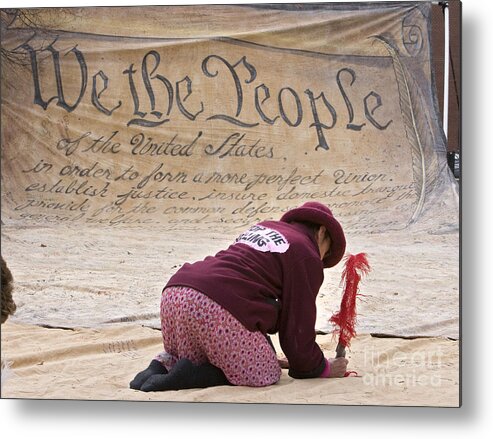 Constitution Metal Print featuring the photograph We the People by Jim West