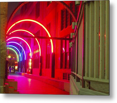 West End Dallas Metal Print featuring the photograph West End Archway In Dallas by Pamela Smale Williams