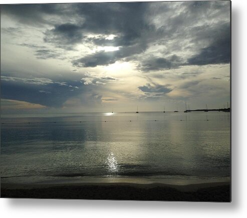 Sunset Metal Print featuring the photograph White Sunset by Felix Zapata