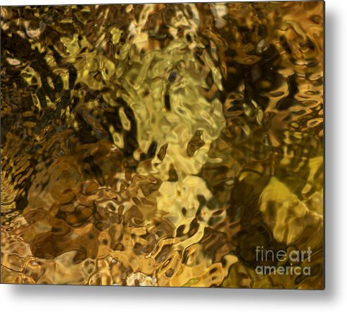 Abstract Creek Metal Print featuring the photograph Who by Fred Sheridan