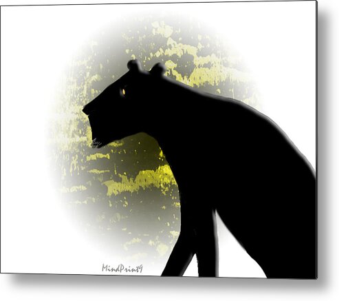 Lioness Metal Print featuring the digital art Wild Beauty by Asok Mukhopadhyay