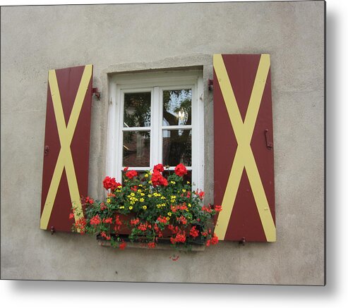 Window Metal Print featuring the photograph Window Dressing by Pema Hou