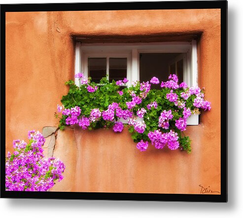 Taos Metal Print featuring the photograph Window in Taos by Peggy Dietz