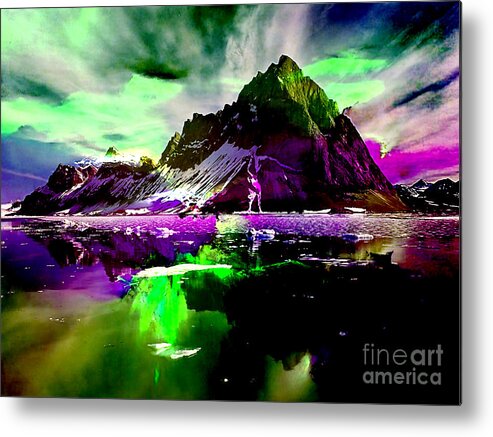 Sunset Metal Print featuring the mixed media Wonderment by Marvin Blaine