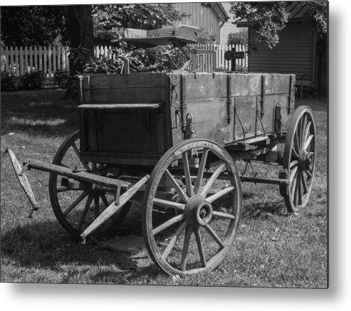 Bell Meade Mansion Metal Print featuring the photograph Wooden Wagon by Robert Hebert