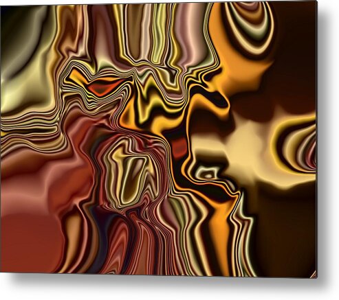 Abstract Metal Print featuring the digital art Work Like a Dog and Dog It by Jim Williams